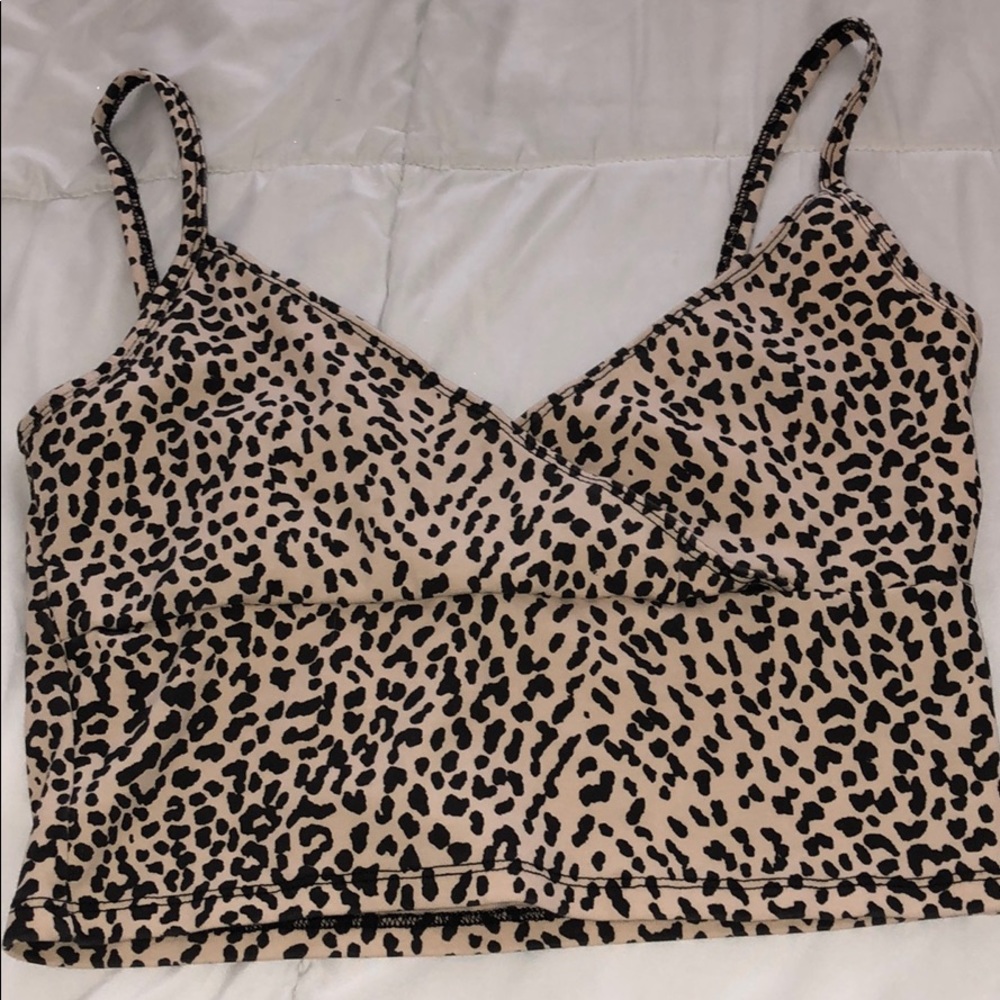 cheetah print crop top